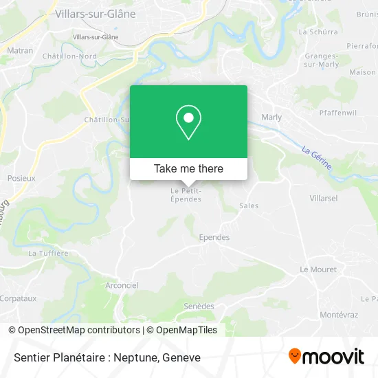 Sentier Planétaire : Neptune map