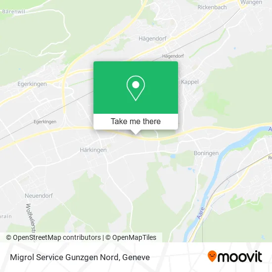 Migrol Service Gunzgen Nord map
