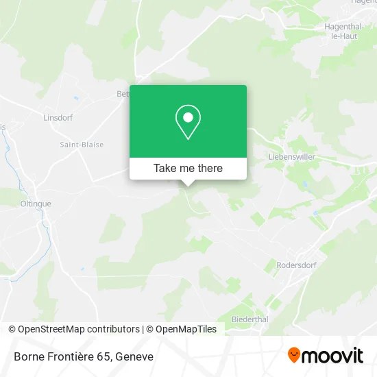 Borne Frontière 65 map