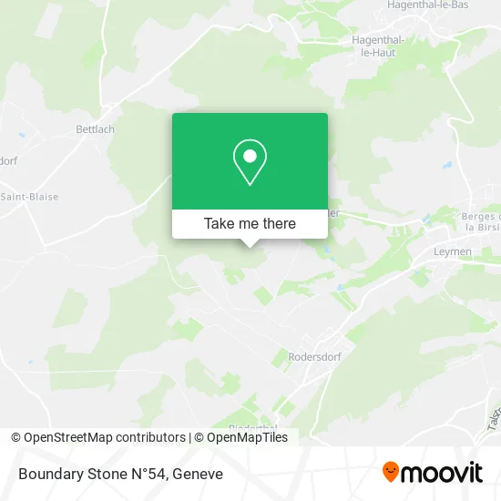 Boundary Stone N°54 map