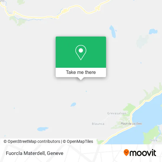 Fuorcla Materdell map