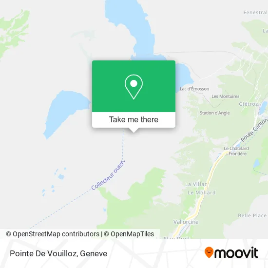 Pointe De Vouilloz map