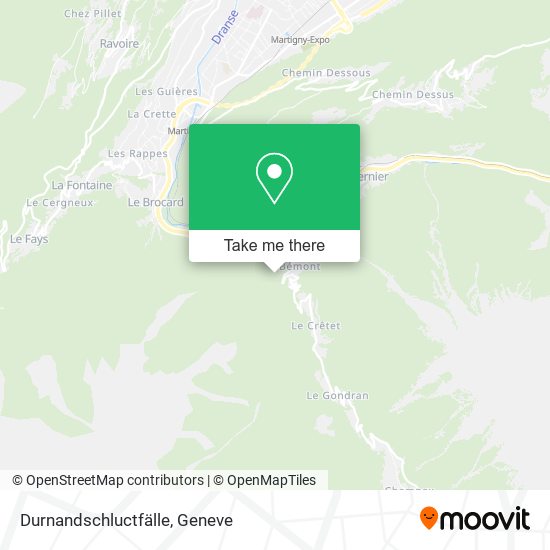 Durnandschluctfälle map