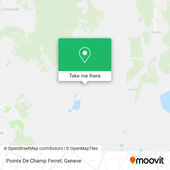 Pointe De Champ Ferret map