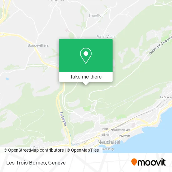 Les Trois Bornes map