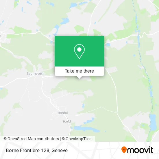 Borne Frontière 128 map