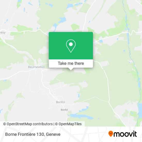 Borne Frontière 130 map