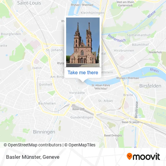 Basler Münster map