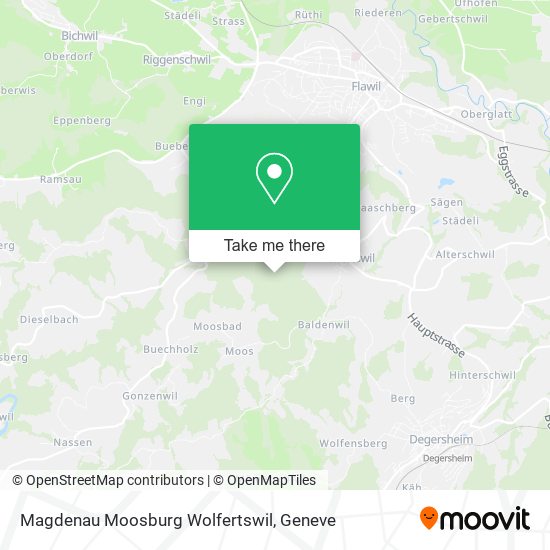 Magdenau Moosburg Wolfertswil map