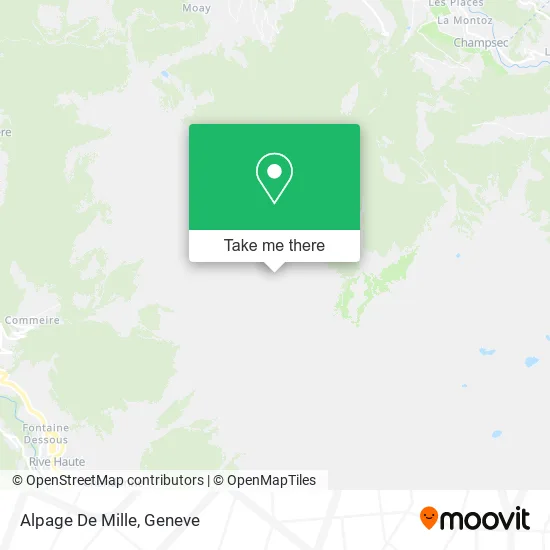 Alpage De Mille map