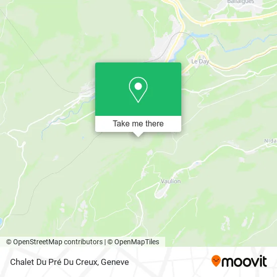 Chalet Du Pré Du Creux map