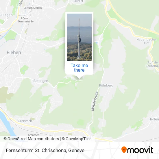 Fernsehturm St. Chrischona map