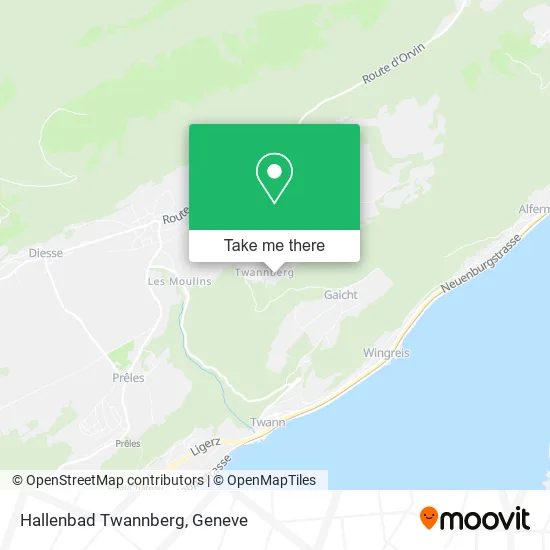 Hallenbad Twannberg map