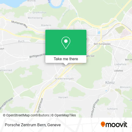 Porsche Zentrum Bern map