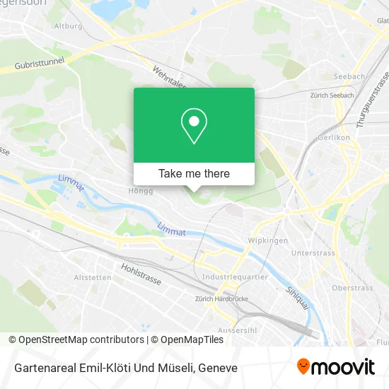 Gartenareal Emil-Klöti Und Müseli map