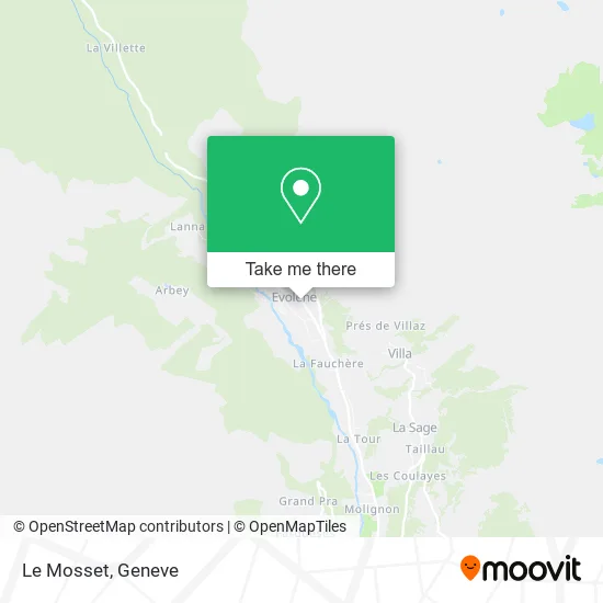 Le Mosset map