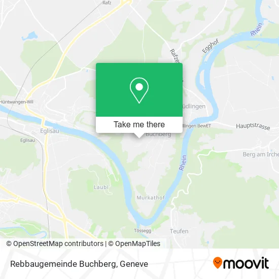 Rebbaugemeinde Buchberg map