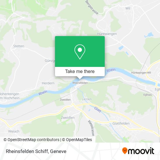 Rheinsfelden Schiff map