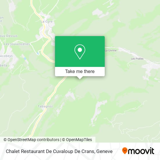 Chalet Restaurant De Cuvaloup De Crans Karte