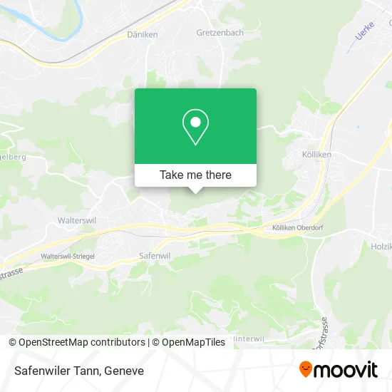 Safenwiler Tann map