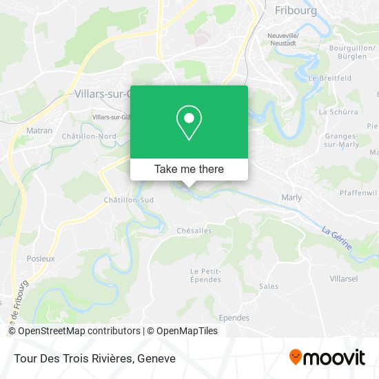 Tour Des Trois Rivières map