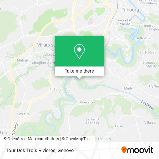 Tour Des Trois Rivières map