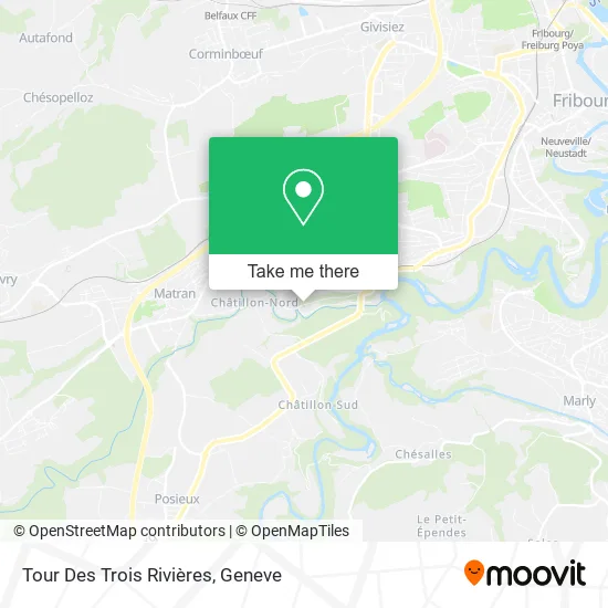 Tour Des Trois Rivières map