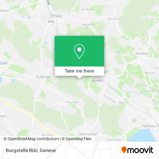 Burgstelle Rüti map