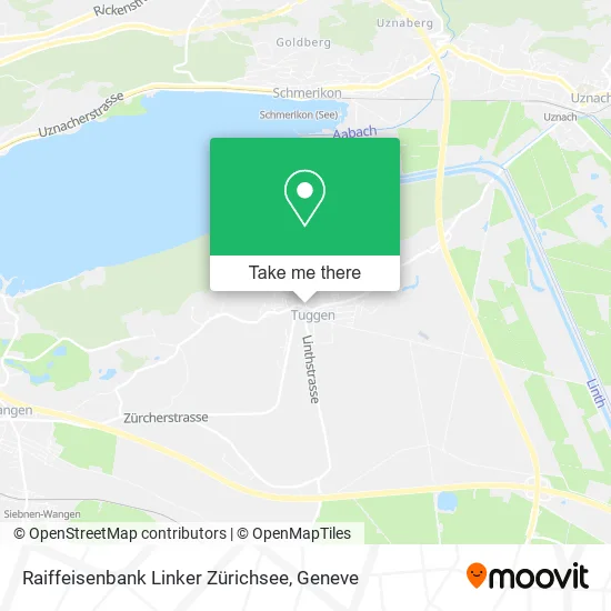 Raiffeisenbank Linker Zürichsee map