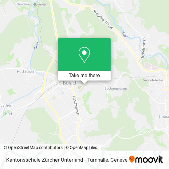 Kantonsschule Zürcher Unterland - Turnhalle map