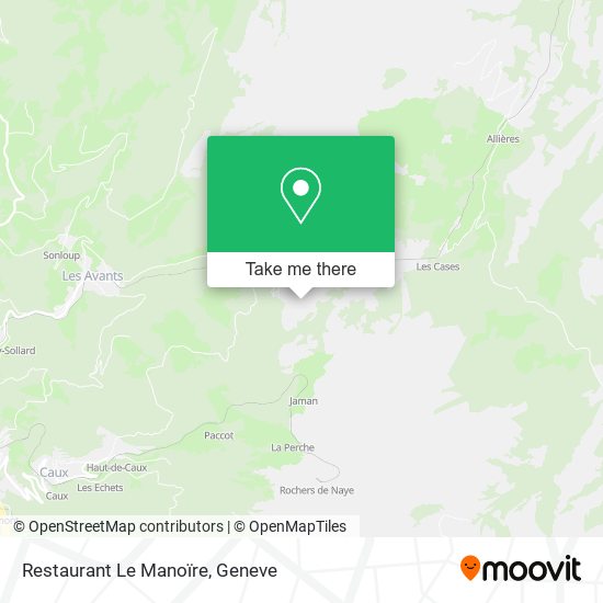 Restaurant Le Manoïre map