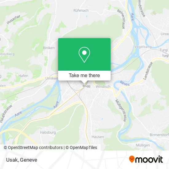 Usak map
