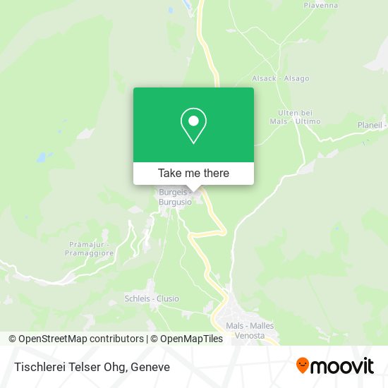 Tischlerei Telser Ohg map