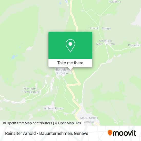 Reinalter Arnold - Bauunternehmen map
