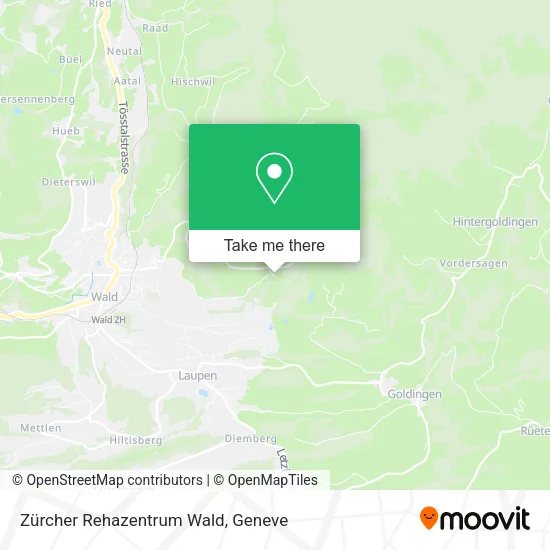 Zürcher Rehazentrum Wald map
