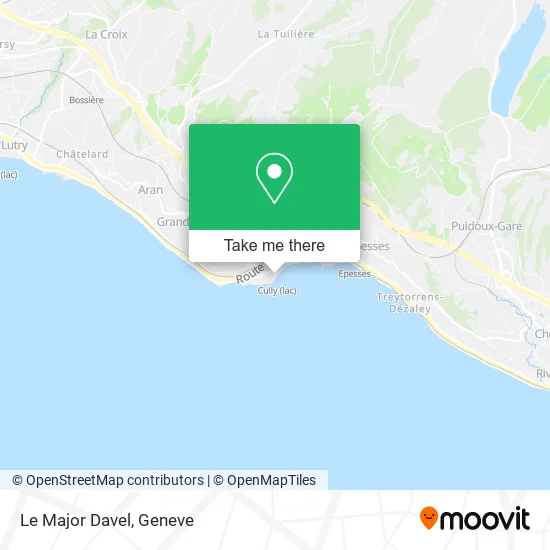 Le Major Davel map