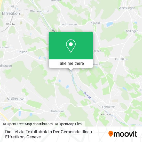 Die Letzte Textilfabrik In Der Gemeinde Illnau-Effretikon map