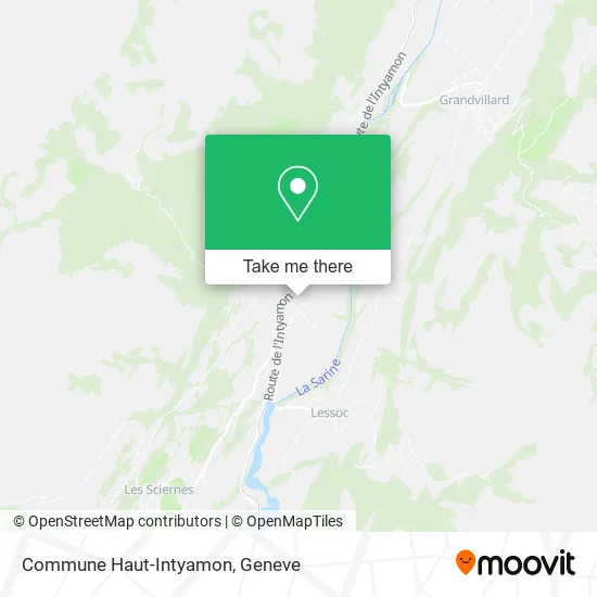 Commune Haut-Intyamon plan