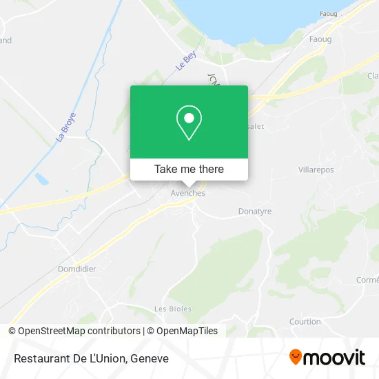 Restaurant De L'Union map