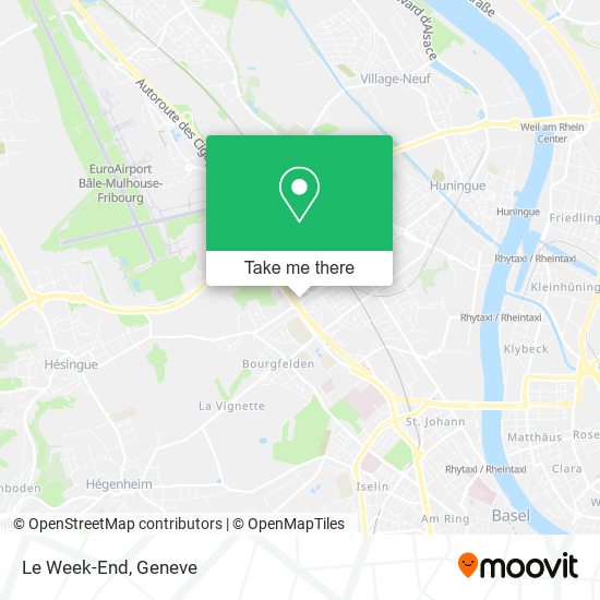 Le Week-End map