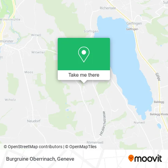 Burgruine Oberrinach map