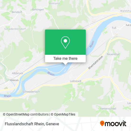 Flusslandschaft Rhein map