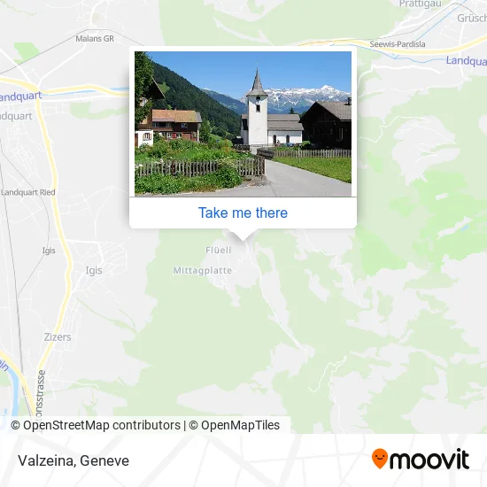 Valzeina map
