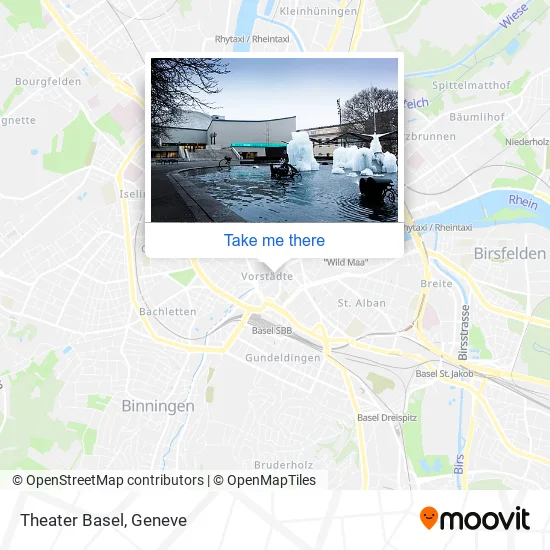 Theater Basel map