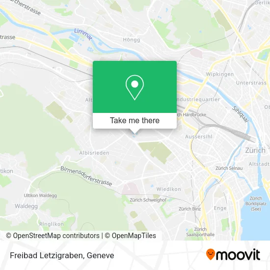 Freibad Letzigraben map