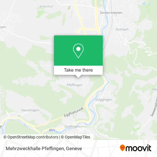 Mehrzweckhalle Pfeffingen map
