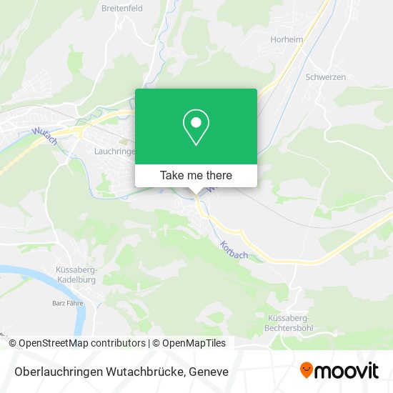Oberlauchringen Wutachbrücke map