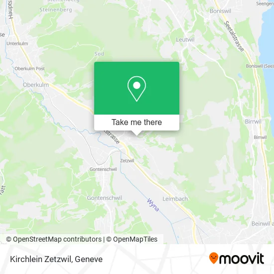 Kirchlein Zetzwil map