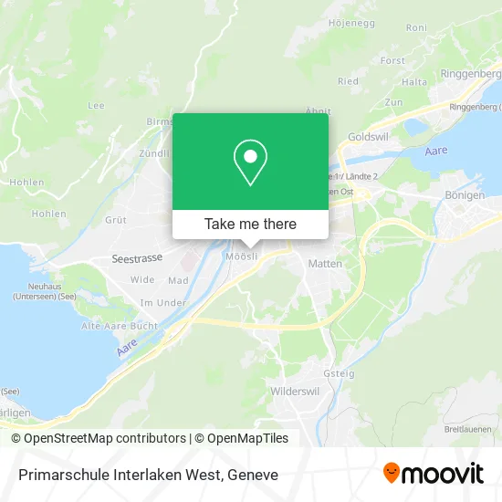 Primarschule Interlaken West map