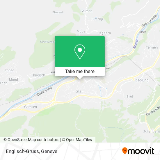 Englisch-Gruss map